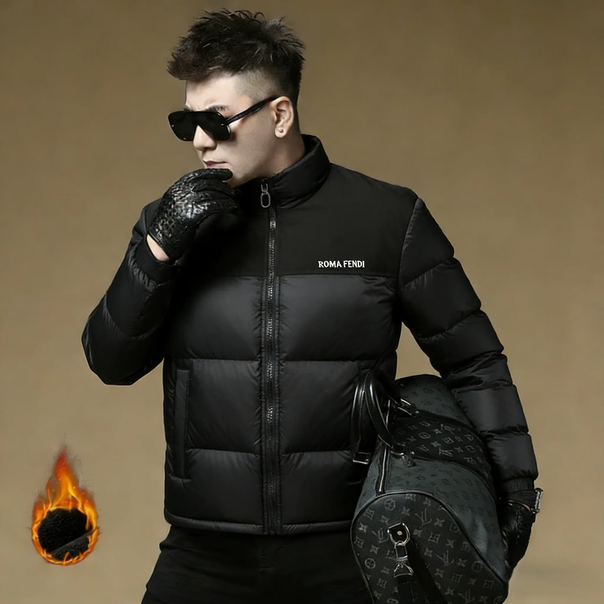 Теплая мужская пуховая куртка с воротником-стойкой, 90% белый пух, защита от холода, зимняя модная верхняя одежда из полиэстера и нейлона, уютная.
Теплая мужская пуховая куртка с воротником-стойкой, 90% белый пух, защита от холода, зимняя модная верхняя одежда из полиэстера и нейлона, уютная.