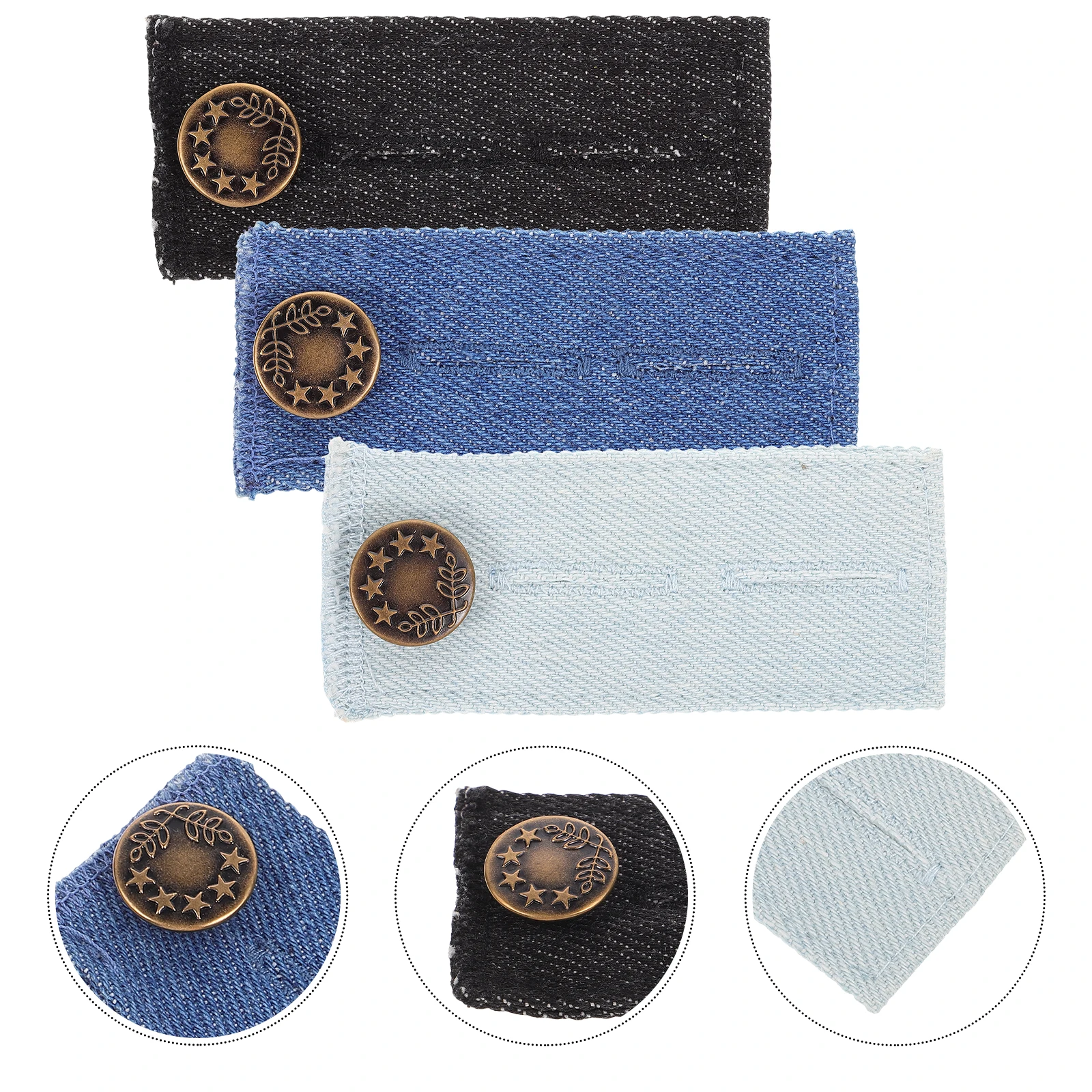 3PCS Waist Extender for Jeans Pants 2 Slots Easy Maternity Mens Womens Denim Trousers Accessory Sewing Supplies
3PCS Waist Extender for Jeans Pants 2 Slots Easy Maternity Mens Womens Denim Trousers Accessory Sewing Supplies