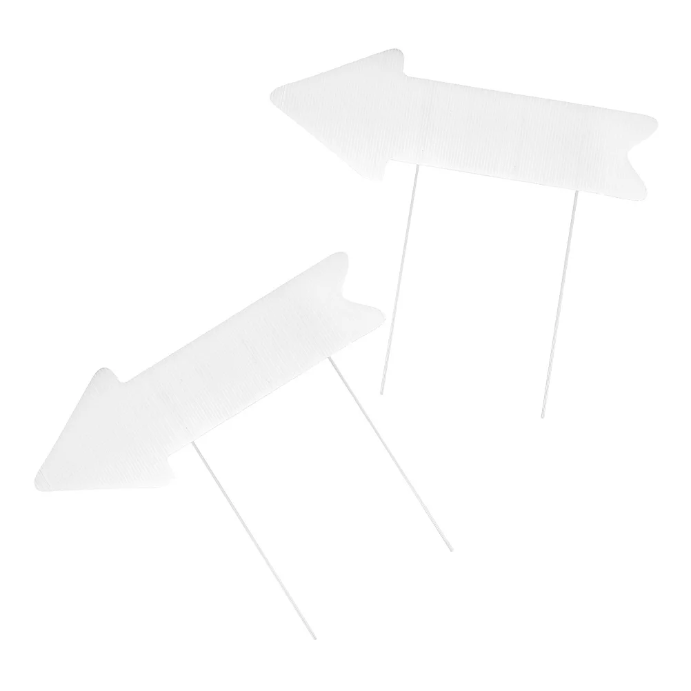 2Pcs Blank Arrow Sign Stakes DIY Garden Wedding Party Outdoor Decor Plastic Writing Board Directional Yard Signs
2Pcs Blank Arrow Sign Stakes DIY Garden Wedding Party Outdoor Decor Plastic Writing Board Directional Yard Signs