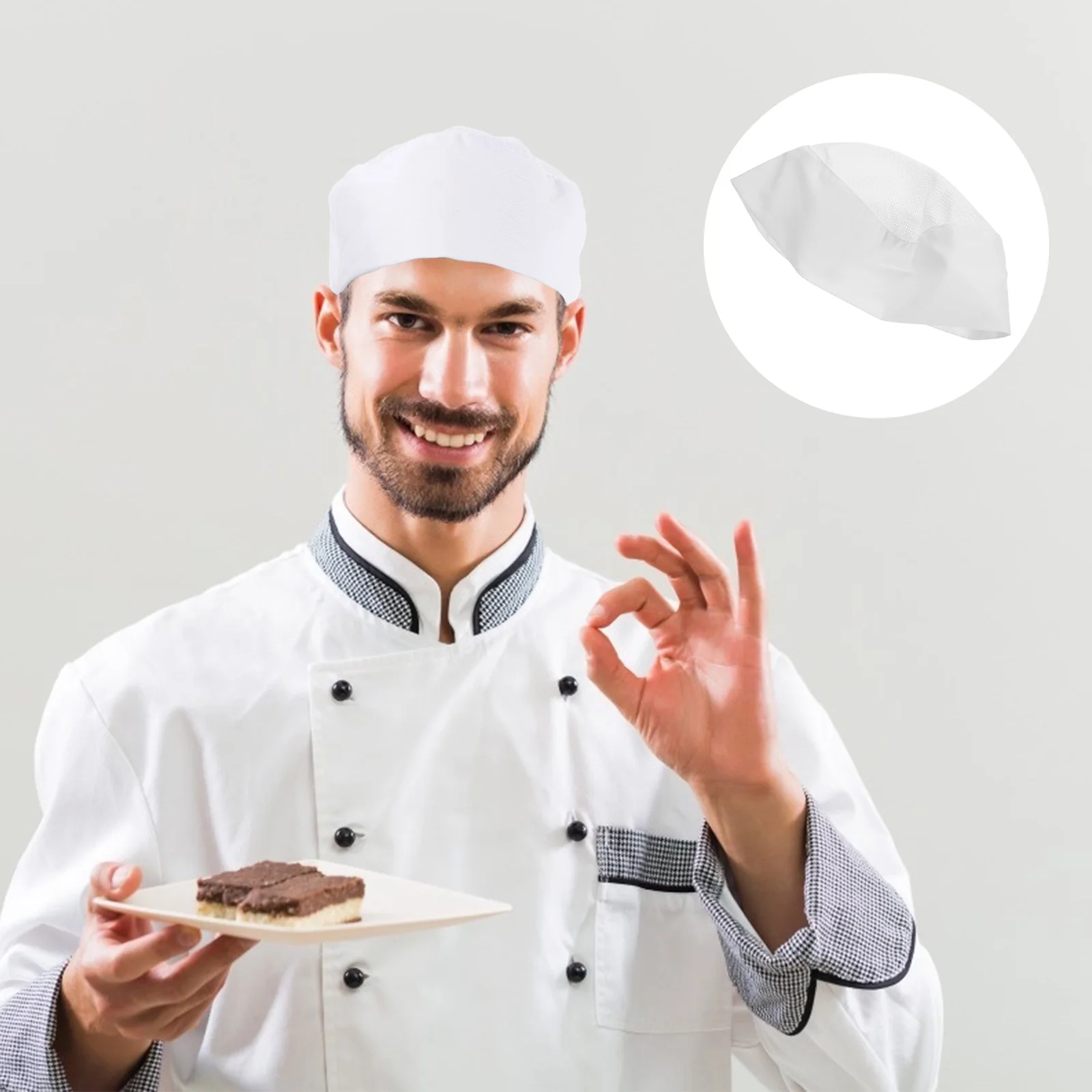 Unisex White Cotton Chef Skull Beanie Adjustable Band Culinary Headwear Cooking Work Cap For Restaurant
Unisex White Cotton Chef Skull Beanie Adjustable Band Culinary Headwear Cooking Work Cap For Restaurant