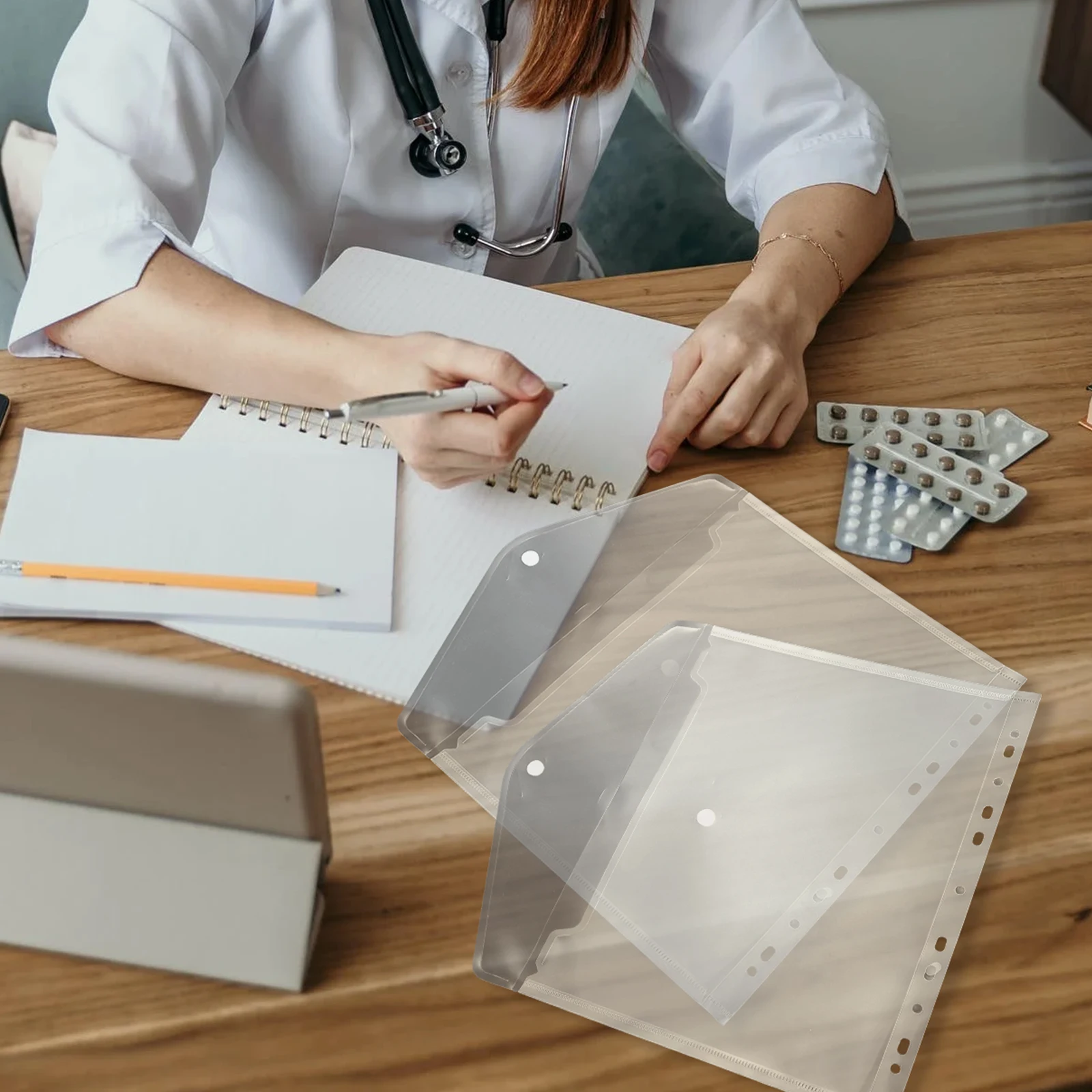 5 pcs Transparent Document Bags for Business Study File StorageFolders Loose Leaf Protectors
5 pcs Transparent Document Bags for Business Study File StorageFolders Loose Leaf Protectors