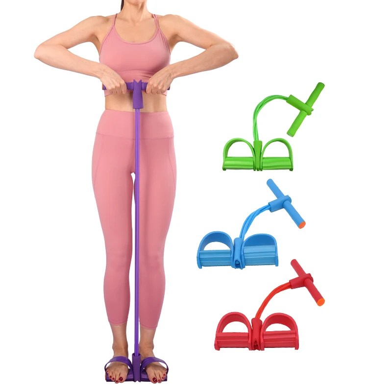 Hot Sale Elastic 4 Tubes Resistance Band Pull up Rope Tummy Trimmer Foot Pedal
Hot Sale Elastic 4 Tubes Resistance Band Pull up Rope Tummy Trimmer Foot Pedal