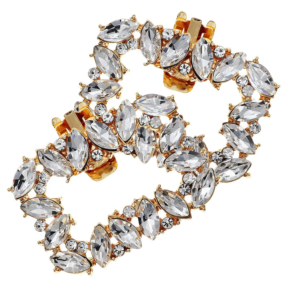 2Pcs Zinc Alloy Shoe Buckles Rhinestone Flower Clips for Women Dress Shoes Removable High Heel Decor Elegant Shoe Embellishments
2Pcs Zinc Alloy Shoe Buckles Rhinestone Flower Clips for Women Dress Shoes Removable High Heel Decor Elegant Shoe Embellishments