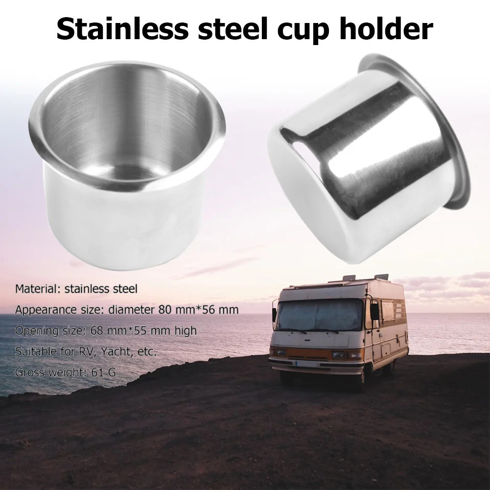 Car Cup Holder Stainless Steel Automotive Drinking Rack Storage Bin Auto Cup Holder Organizer for Marine Boat Yacht Truck Camper
Car Cup Holder Stainless Steel Automotive Drinking Rack Storage Bin Auto Cup Holder Organizer for Marine Boat Yacht Truck Camper