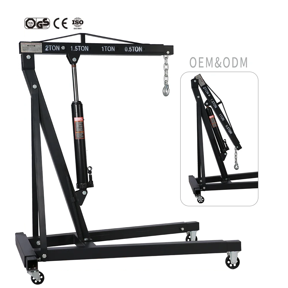 CE Certified 2 Ton Hydraulic Shop Crane Heavy-Duty 360 Wheel Vehicle Equipment 12-Month Warranty For Engine Fixing
CE Certified 2 Ton Hydraulic Shop Crane Heavy-Duty 360 Wheel Vehicle Equipment 12-Month Warranty For Engine Fixing