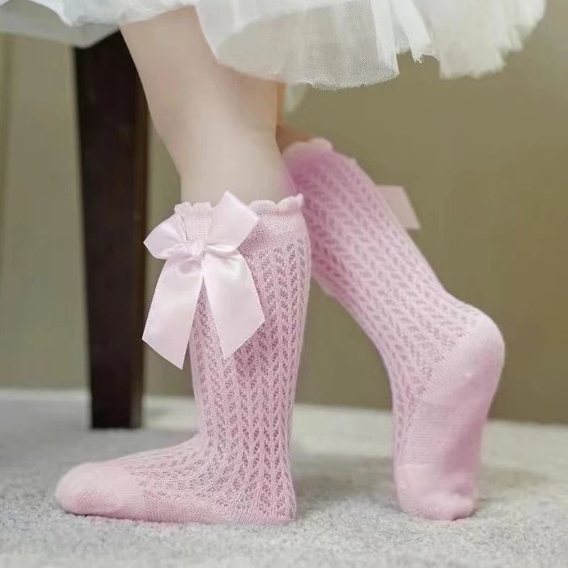 New Children Girls Socks Royal Style Knee High Fishnet Sock for Baby Toddler Bowknot Tube Socks Kids Girls Hollow Out Socks 0-3Y
New Children Girls Socks Royal Style Knee High Fishnet Sock for Baby Toddler Bowknot Tube Socks Kids Girls Hollow Out Socks 0-3Y