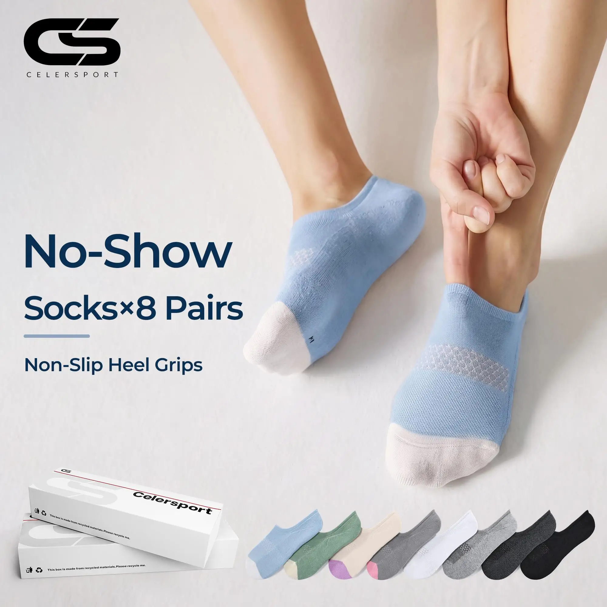 8 Pairs Unisex No Show Socks for Women Men Non-Slip Silicone Grip Low Cut Invisible Boat Socks Breathable Casual Comfort Short Ankle Socks Anti-Drop Loafer Sneaker Socks Summer
8 Pairs Unisex No Show Socks for Women Men Non-Slip Silicone Grip Low Cut Invisible Boat Socks Breathable Casual Comfort Short Ankle Socks Anti-Drop Loafer Sneaker Socks Summer