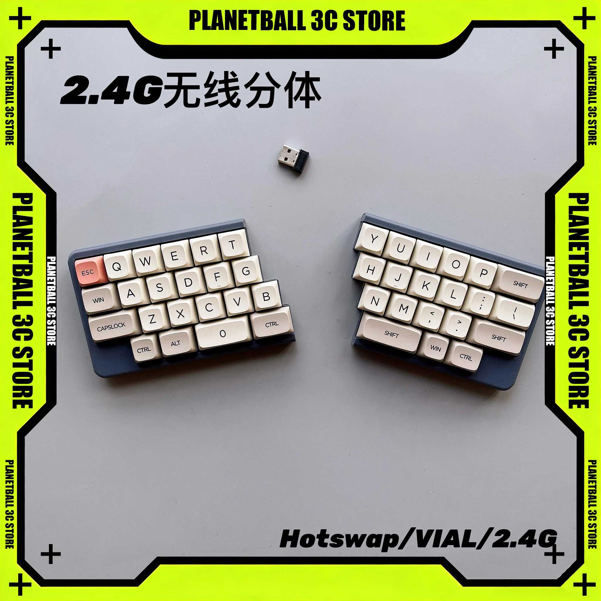 40% Wireless Split Keyboard, 2.4G Ergonomic Split Custom DIY, Hot-swappable & VIAL Supported,Great for gift-giving.
40% Wireless Split Keyboard, 2.4G Ergonomic Split Custom DIY, Hot-swappable & VIAL Supported,Great for gift-giving.