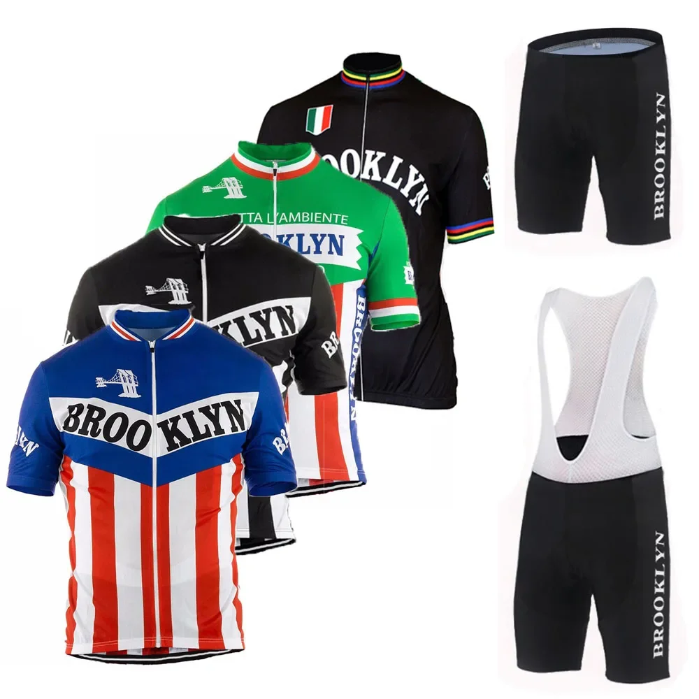 Set Brooklyn 2024 Cycling Jersey Men's Summer Cycling Clothing Bicycle Bib Shorts Road Bike Shirt Suit MTB Clothes Maillot
Set Brooklyn 2024 Cycling Jersey Men's Summer Cycling Clothing Bicycle Bib Shorts Road Bike Shirt Suit MTB Clothes Maillot