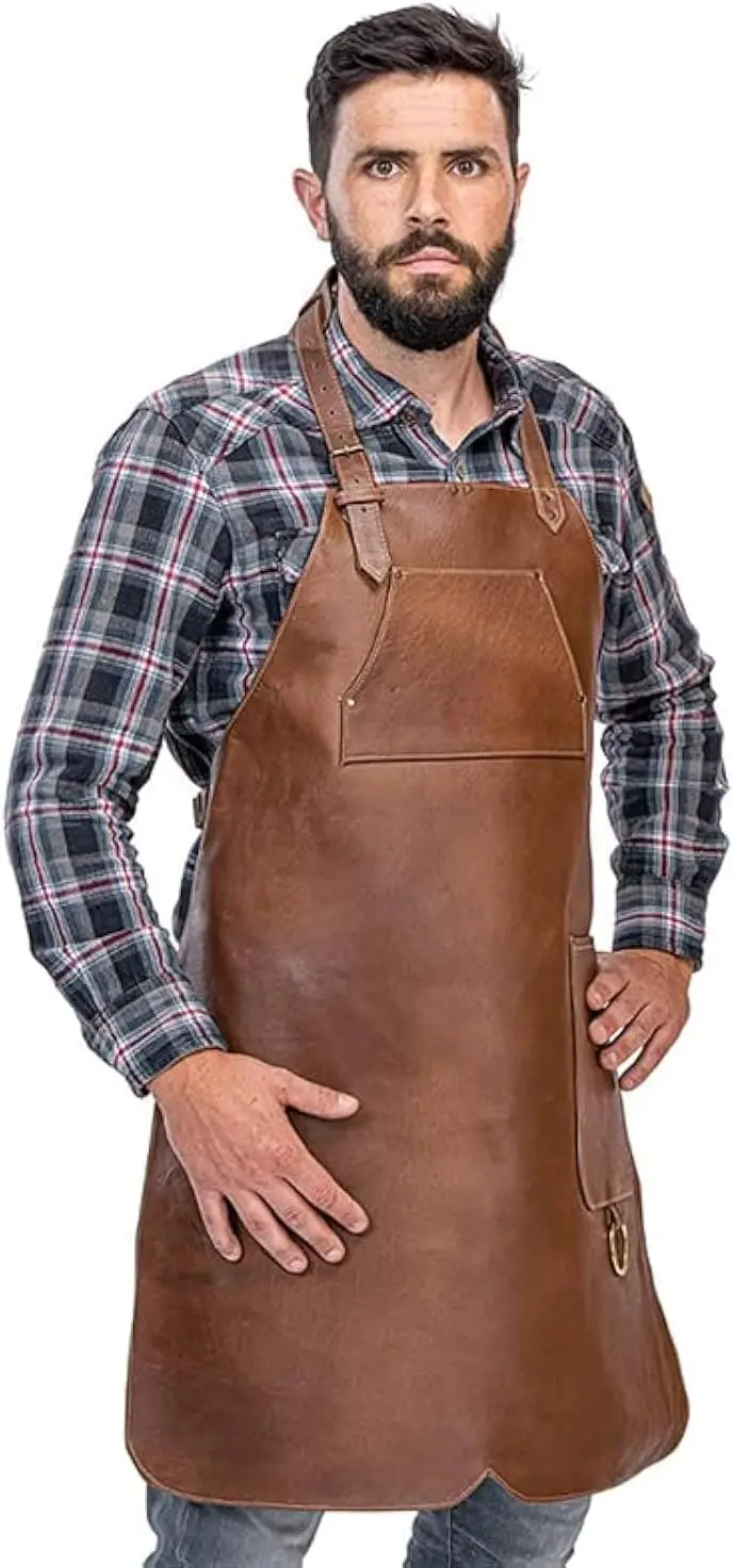 Premium Full Leather Handcrafted BBQ Working Barber Chef Apron Adjustable One-Cut Style
Premium Full Leather Handcrafted BBQ Working Barber Chef Apron Adjustable One-Cut Style