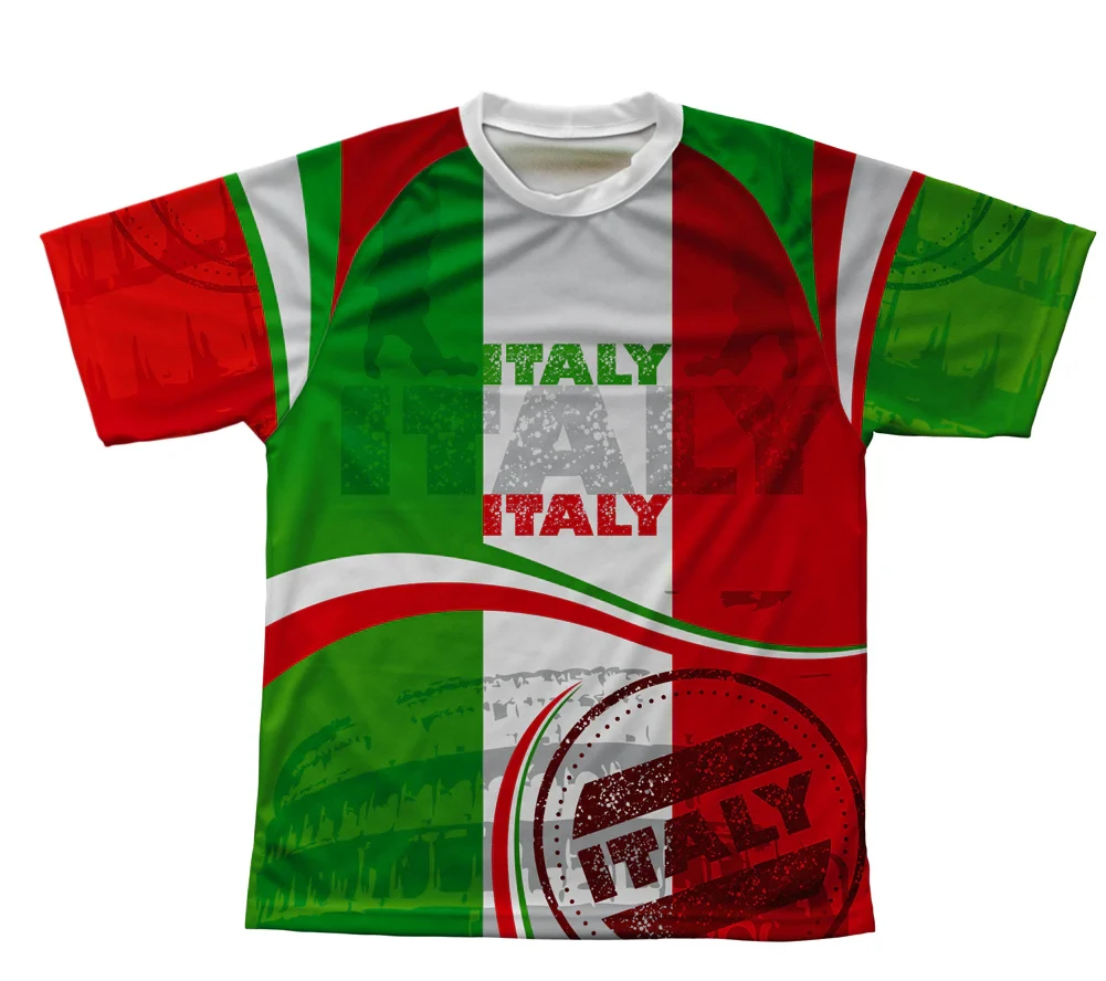 Fashion Italy Flag Maillot Football T Shirt Trend Summer Short Sleeve National Emblem 3D Printed Sports Tees Loose Breath Jersey
Fashion Italy Flag Maillot Football T Shirt Trend Summer Short Sleeve National Emblem 3D Printed Sports Tees Loose Breath Jersey