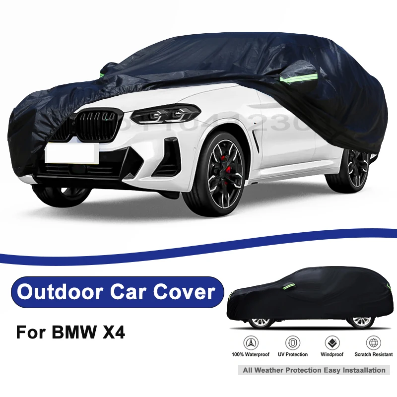 Outdoor Full Car Cover For BMW X4 with Reflective Strips Waterproof Snowproof Dustproof UV Protection Auto Accessory
Outdoor Full Car Cover For BMW X4 with Reflective Strips Waterproof Snowproof Dustproof UV Protection Auto Accessory