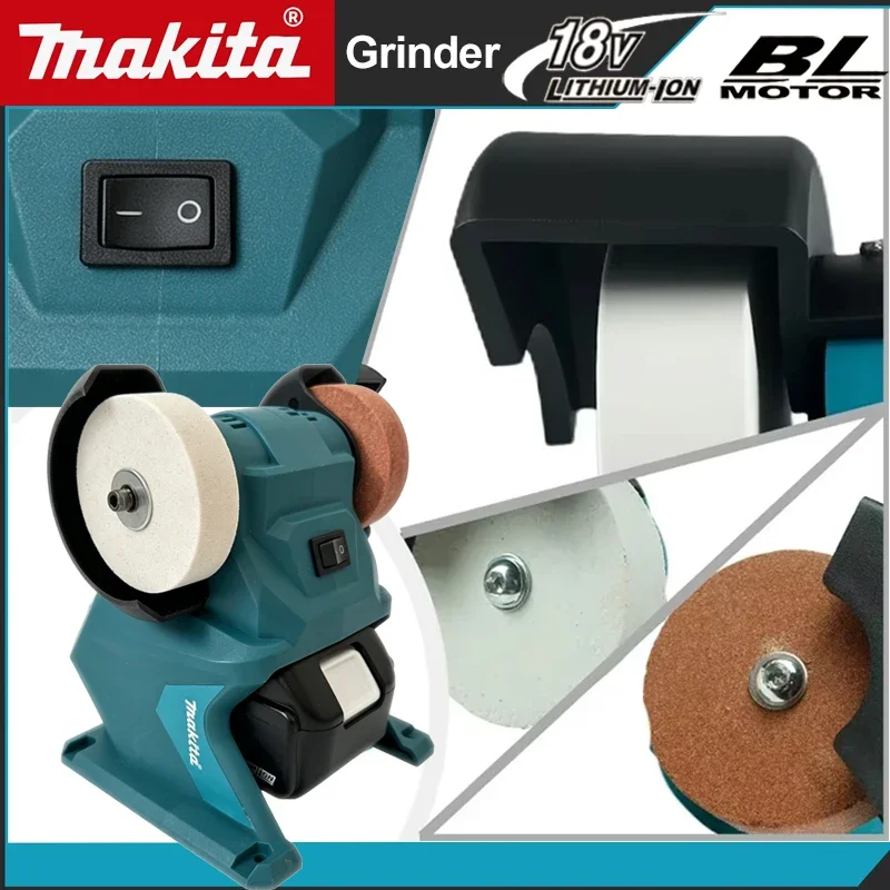 Makita 200W Cordless Electric Bench Grinder Makita 18V Battery Pin Double Grinder Polishing Grinding Stone Knife
Makita 200W Cordless Electric Bench Grinder Makita 18V Battery Pin Double Grinder Polishing Grinding Stone Knife