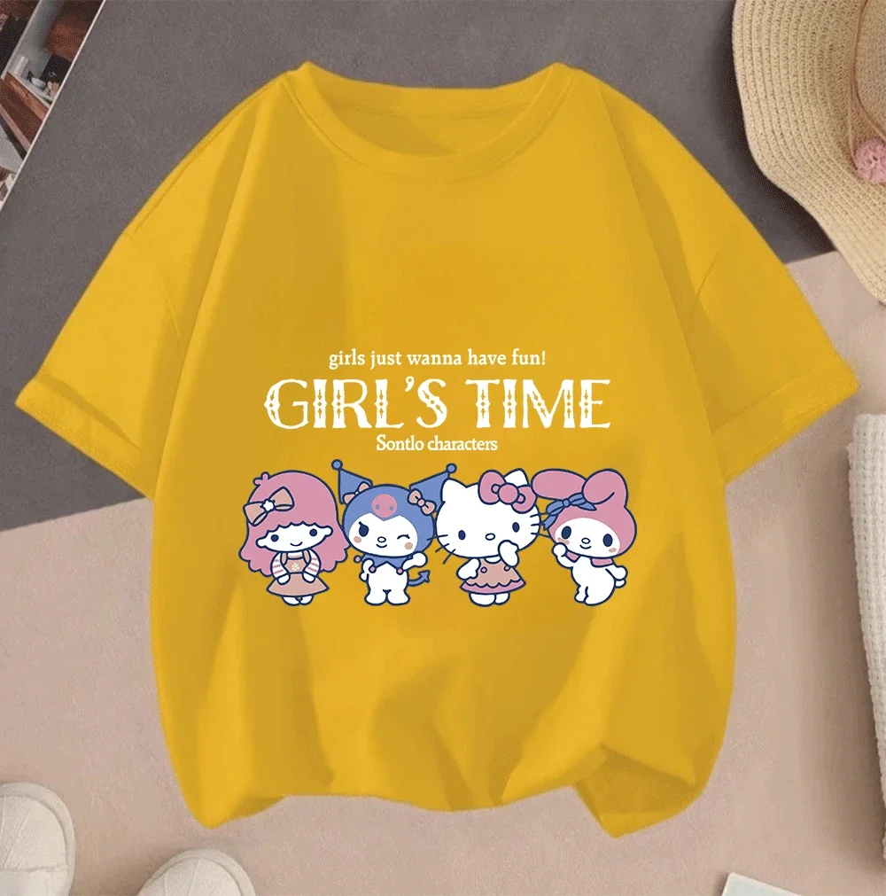 2026 New Casual Summer Short Sleeve Hello Kitty 2D Cartoon Print Hot Sale T Shirt For Teenagers Children Girls
2026 New Casual Summer Short Sleeve Hello Kitty 2D Cartoon Print Hot Sale T Shirt For Teenagers Children Girls