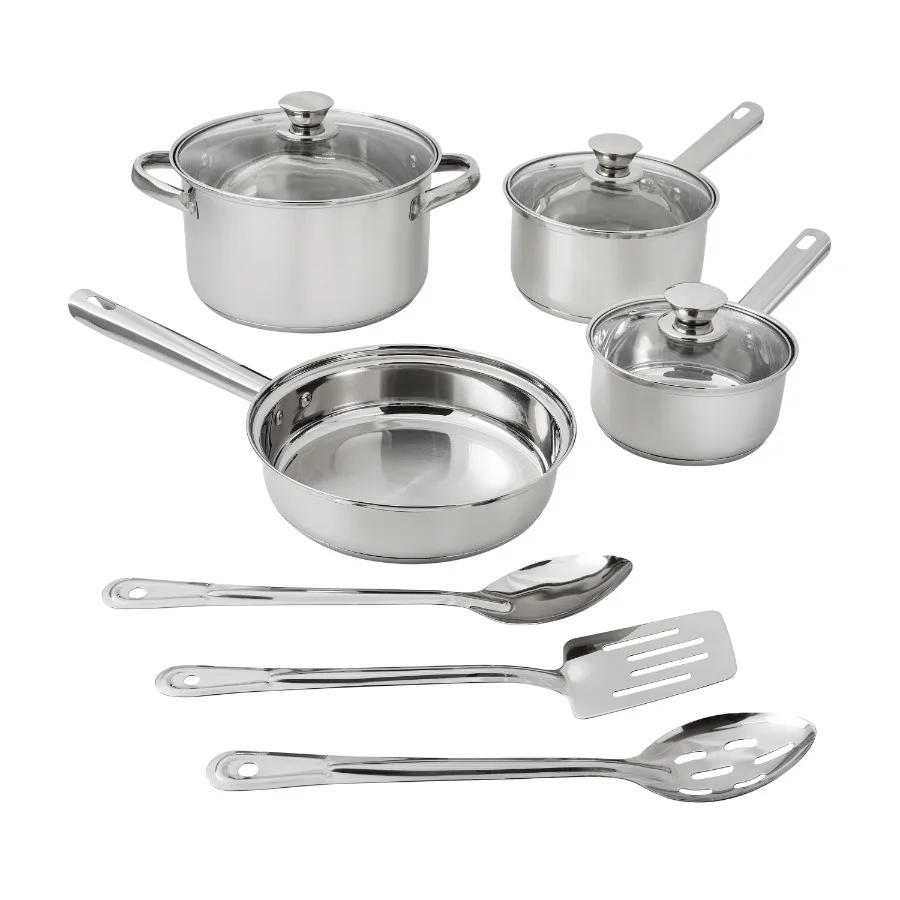 Stainless Steel 10Pc Cookware set
Stainless Steel 10Pc Cookware set