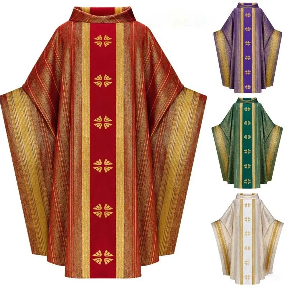 In Stock Church Vestments Priest Clergy Chasuble Catholic Costume Robe Halloween Costume Unisex For Halloween Party Customized
In Stock Church Vestments Priest Clergy Chasuble Catholic Costume Robe Halloween Costume Unisex For Halloween Party Customized