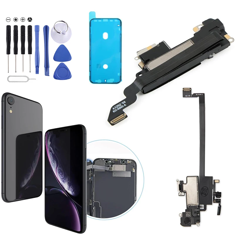 OEM Earpiece Speaker + Proximity Sensor Flex for iPhone X XR XS Max Tested Working Parts Pulled from Working Devices
OEM Earpiece Speaker + Proximity Sensor Flex for iPhone X XR XS Max Tested Working Parts Pulled from Working Devices