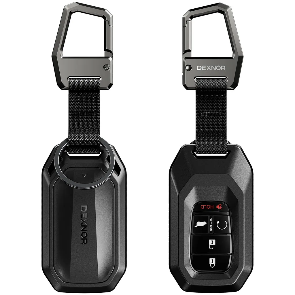 Dexnor Rugged Key Fob Cover with Carabiner & Keychain for 5 Buttons Honda 2022-2026 Civic Accord CR-V HR-V Pilot Keyfob Case
Dexnor Rugged Key Fob Cover with Carabiner & Keychain for 5 Buttons Honda 2022-2026 Civic Accord CR-V HR-V Pilot Keyfob Case