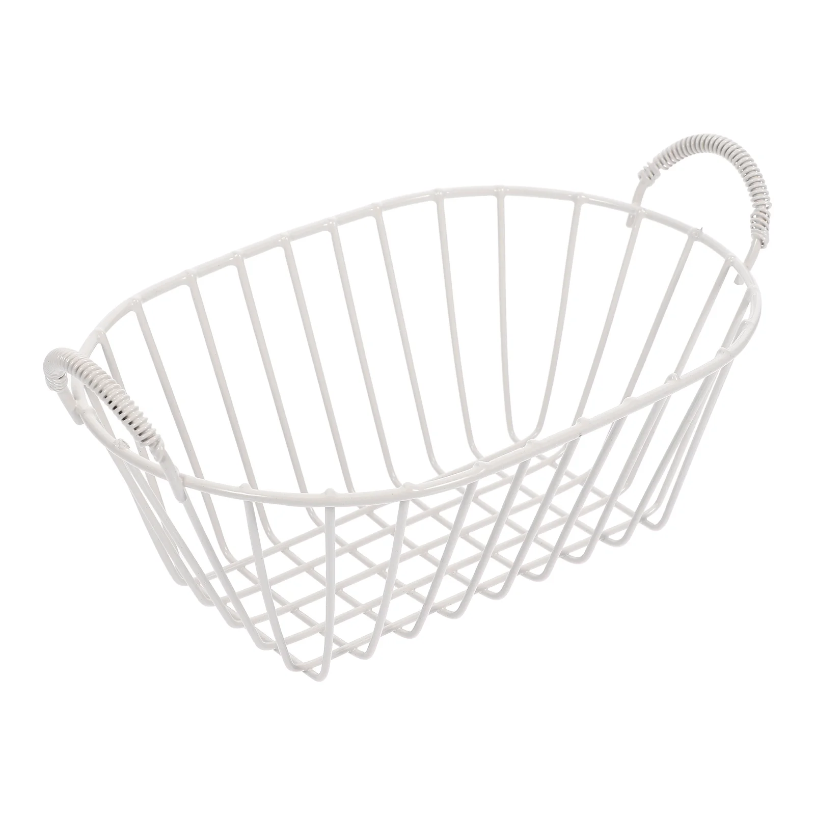 Handheld Fruit Basket Elegant Wire Storage Container Suitable for Kitchen Desk Vanity Organizer Metal Wire Basket 
Handheld Fruit Basket Elegant Wire Storage Container Suitable for Kitchen Desk Vanity Organizer Metal Wire Basket