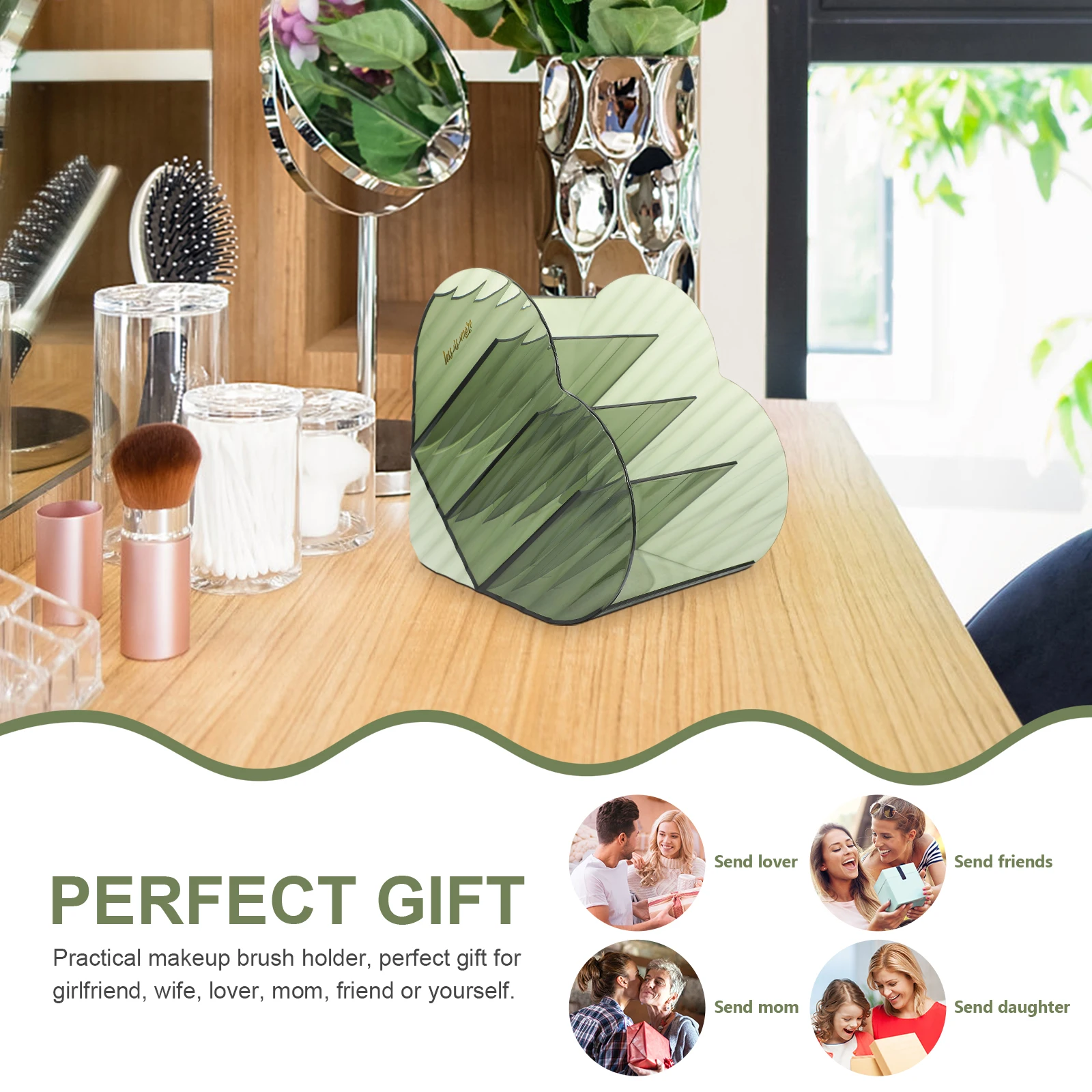 Makeup Brush Storage Cylinder Desk Organizer Large Capacity PET Material Smooth Surface Heart Shape Tidy Office Accessories
Makeup Brush Storage Cylinder Desk Organizer Large Capacity PET Material Smooth Surface Heart Shape Tidy Office Accessories