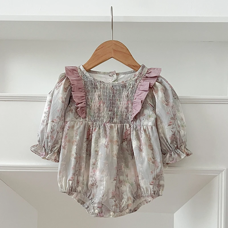 0-2Yrs Spring Infant Girls Bodysuit Newborn Girls Rompers Ruffled Clothing Sweet Print Jumpsuit Autumn New Baby Girls Clothes
0-2Yrs Spring Infant Girls Bodysuit Newborn Girls Rompers Ruffled Clothing Sweet Print Jumpsuit Autumn New Baby Girls Clothes