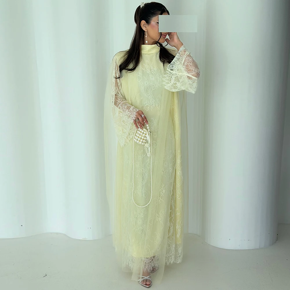 High Quality Lace Evening Dress Classic Long Sleeves Party Dresses Fashion High Collar Customized Special Occasion Gowns
High Quality Lace Evening Dress Classic Long Sleeves Party Dresses Fashion High Collar Customized Special Occasion Gowns