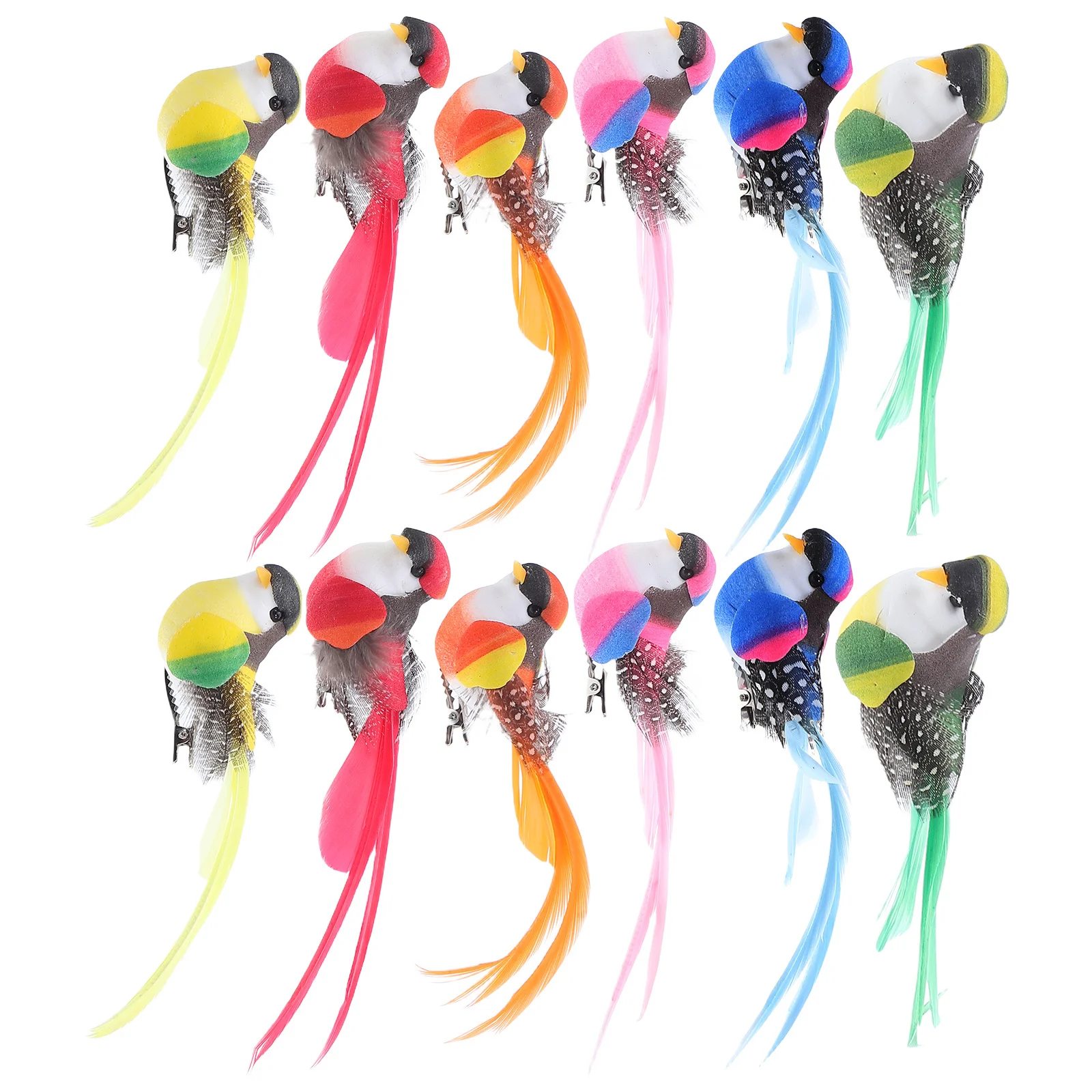12Pcs Artificial Parrot Ornaments High Simulation Nature Inspired Charm for Home Garden Wreath Festive Decoration
12Pcs Artificial Parrot Ornaments High Simulation Nature Inspired Charm for Home Garden Wreath Festive Decoration