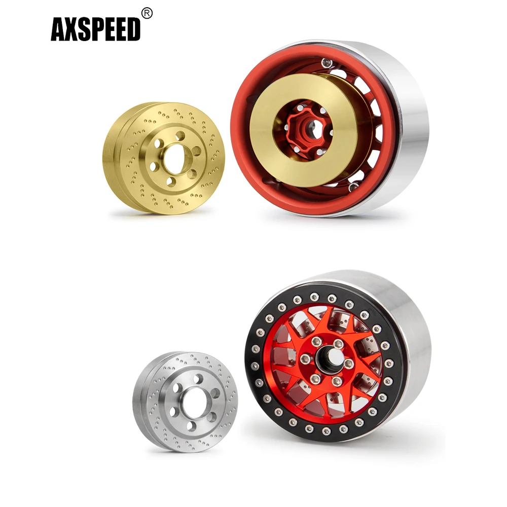 AXSPEED Brass Brake Disc Weights Internal Counterweight Balance Weight for 1.9 2.2inch Wheel TRX-4 Axial SCX10 TRX6 1/10 RC Car
AXSPEED Brass Brake Disc Weights Internal Counterweight Balance Weight for 1.9 2.2inch Wheel TRX-4 Axial SCX10 TRX6 1/10 RC Car