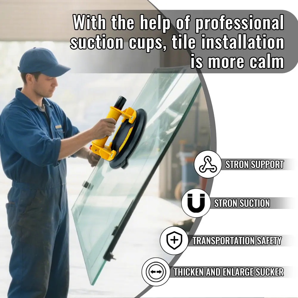 heavy-duty glass sucker lifter, 220Kg vacuum sucker, (Multiple color options) suitable for manual lifting of granite tile glass
heavy-duty glass sucker lifter, 220Kg vacuum sucker, (Multiple color options) suitable for manual lifting of granite tile glass