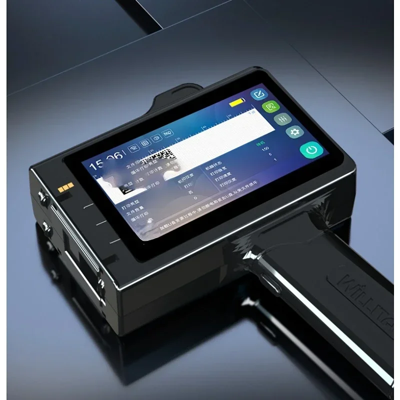 Ручной принтер 12,7 мм, портативный сенсорный экран 600 точек на дюйм для этикеток со штрих-кодом, логотипа с переменными данными и быстросохнущими чернилами 
Ручной принтер 12,7 мм, портативный сенсорный экран 600 точек на дюйм для этикеток со штрих-кодом, логотипа с переменными данными и быстросохнущими чернилами
