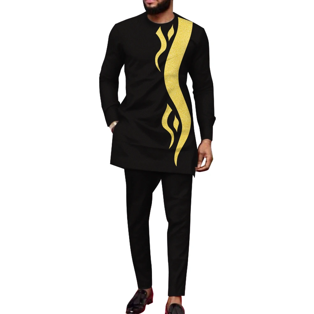 African Clothes for Men 2 PCS Suit Set Long Sleeve Shirt and Trousers Dashiki Men Suits African Men Party Clothing Summer
African Clothes for Men 2 PCS Suit Set Long Sleeve Shirt and Trousers Dashiki Men Suits African Men Party Clothing Summer