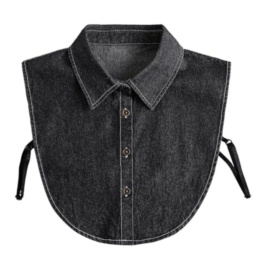 Collar Detachable Dickey Denim Faux Collars for Women Men Shirt Collar cuellos falsos para Muje
Collar Detachable Dickey Denim Faux Collars for Women Men Shirt Collar cuellos falsos para Muje