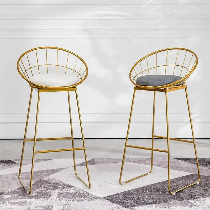 Nordic Wrought Iron Bar Chair Creative Household Bar Stool Backrest High Chair Living Room Furniture
Nordic Wrought Iron Bar Chair Creative Household Bar Stool Backrest High Chair Living Room Furniture