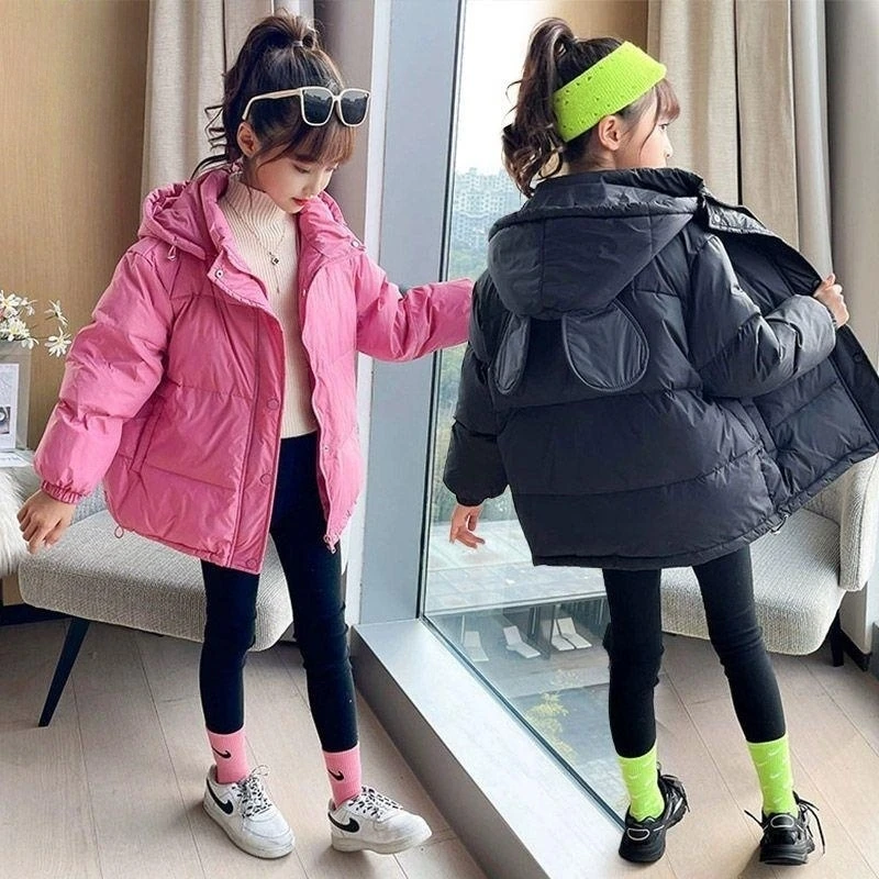 Girls Down Coat Jacket Cotton Windbreak 2023 Black Warm Plus Thicken Velvet Winter Outwear Children's Clothing
Girls Down Coat Jacket Cotton Windbreak 2023 Black Warm Plus Thicken Velvet Winter Outwear Children's Clothing