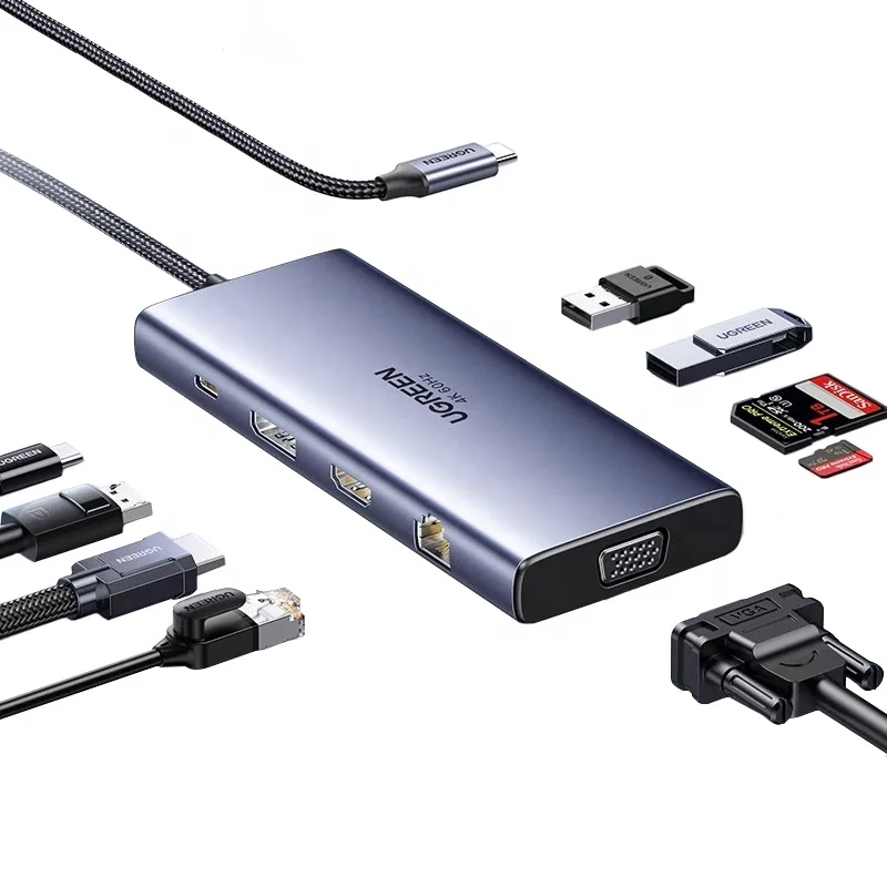 UGREEN Expansion Dock Type-C Expansion Screen Projection Conversion USB Hub Hub Thunderbolt 4 Multifunctional Interface Adapter
UGREEN Expansion Dock Type-C Expansion Screen Projection Conversion USB Hub Hub Thunderbolt 4 Multifunctional Interface Adapter