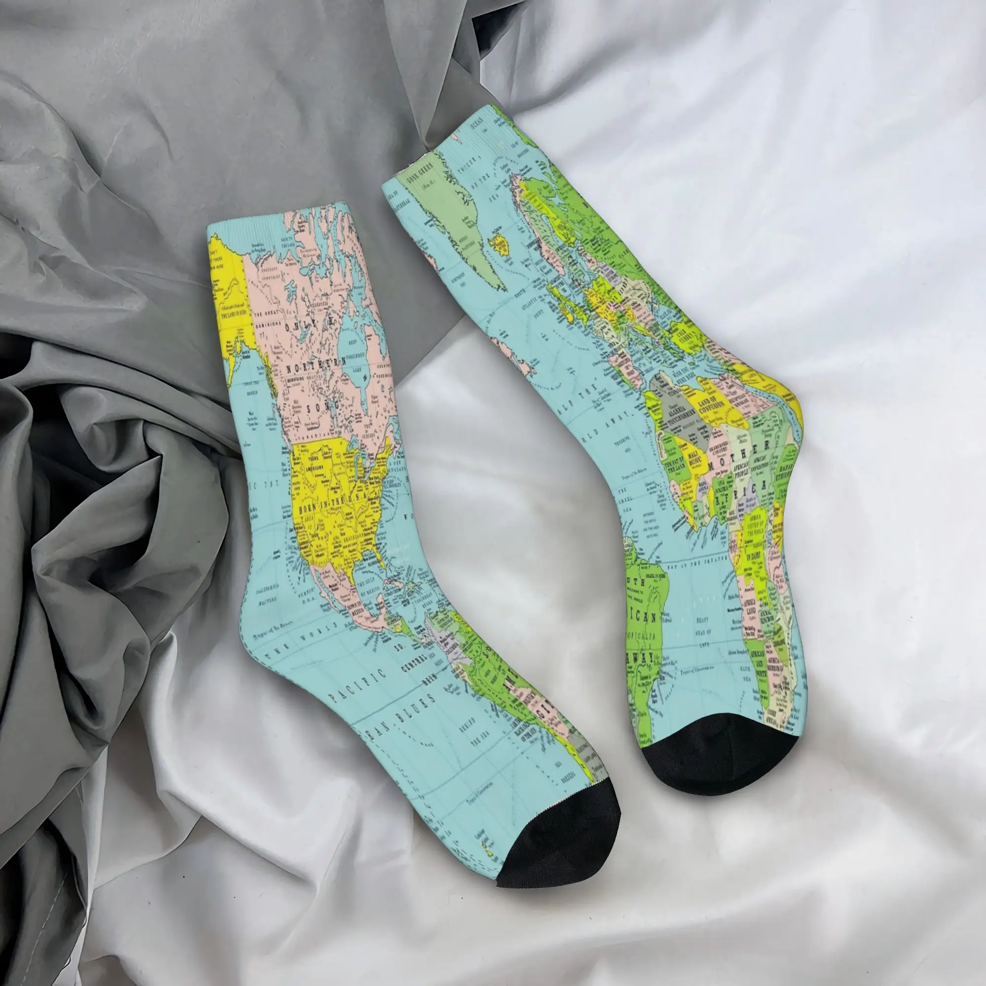 World Map Socks Winter Stockings Casual Men Comfortable Socks Graphic Running Non-Slip Socks
World Map Socks Winter Stockings Casual Men Comfortable Socks Graphic Running Non-Slip Socks