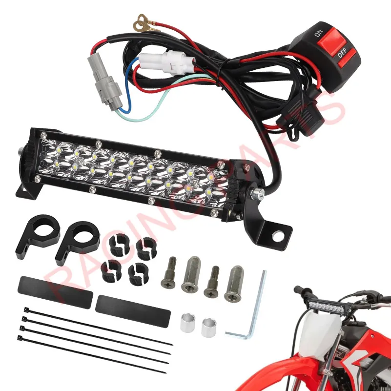 Комплект регулируемой световой панели для мотоцикла с монтажным кронштейном, горизонтальный зажим для трубки для Honda CRF110 KLX110 TTR110 YZ250F
Комплект регулируемой световой панели для мотоцикла с монтажным кронштейном, горизонтальный зажим для трубки для Honda CRF110 KLX110 TTR110 YZ250F