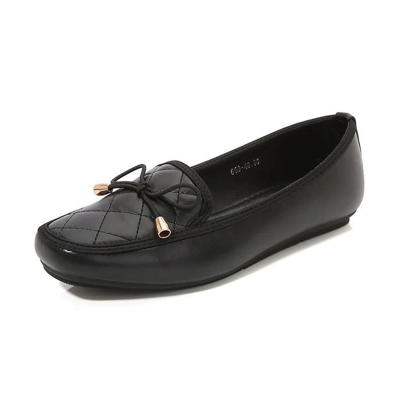 Mother's Shoes Ballerina Women's Flat Shoes Comfort Non-slip Ladies Loafers Leather Flats Elegant Bowknot Women's Single Shoes
Mother's Shoes Ballerina Women's Flat Shoes Comfort Non-slip Ladies Loafers Leather Flats Elegant Bowknot Women's Single Shoes