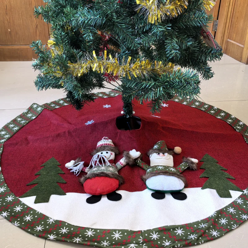 New Handmade Elegant Christmas Tree Skirt Creativity Cartoon Dolls Pattern Restaurant Festive Atmosphere Cute Home Decoration
New Handmade Elegant Christmas Tree Skirt Creativity Cartoon Dolls Pattern Restaurant Festive Atmosphere Cute Home Decoration