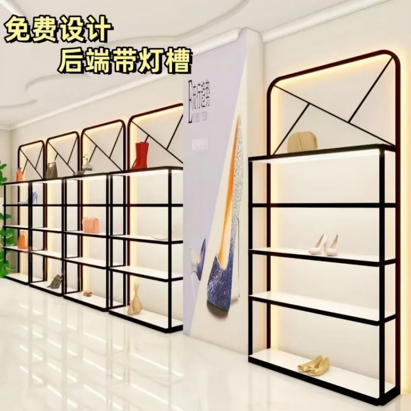 Custom Shoe Store Display Rack Women's Bags Children's Shoes Commercial Multi-layer Lighted Floor Rack Decoration Effect Picture
Custom Shoe Store Display Rack Women's Bags Children's Shoes Commercial Multi-layer Lighted Floor Rack Decoration Effect Picture