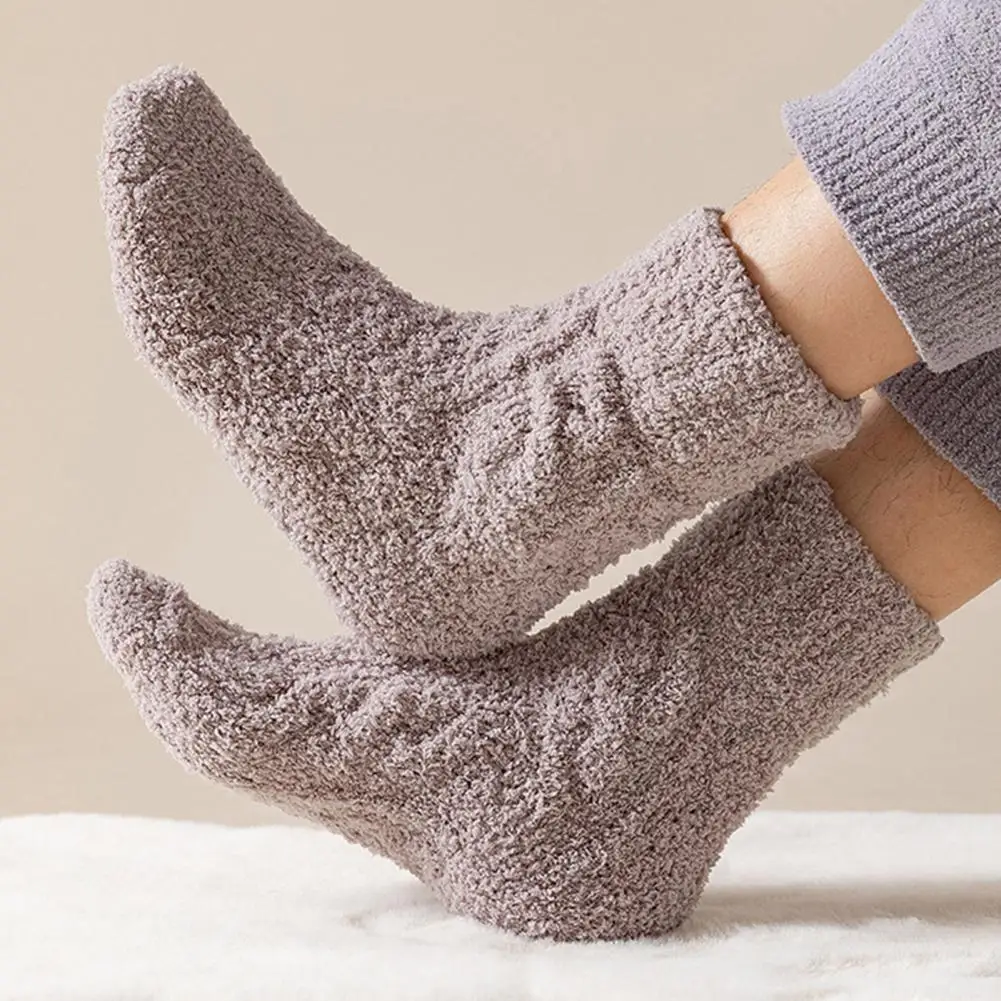 Thick Warm Socks Cozy Coral Fleece Slipper Socks for Women Thick Winter Thermal Sleep Socks Soft Warm Mid-calf Fuzzy Breathable
Thick Warm Socks Cozy Coral Fleece Slipper Socks for Women Thick Winter Thermal Sleep Socks Soft Warm Mid-calf Fuzzy Breathable