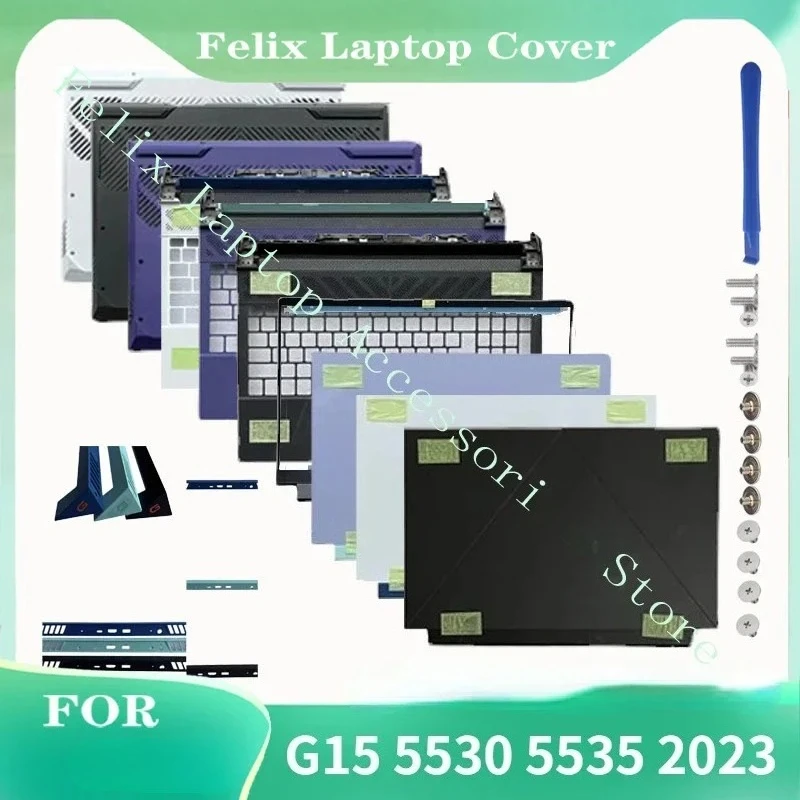 New For G15 5530 5535 2023 Replacemen Laptop Accessories Lcd Back Cover/Front Bezel/Palmrest/Bottom 0MFNCW、0VYTFN
New For G15 5530 5535 2023 Replacemen Laptop Accessories Lcd Back Cover/Front Bezel/Palmrest/Bottom 0MFNCW、0VYTFN