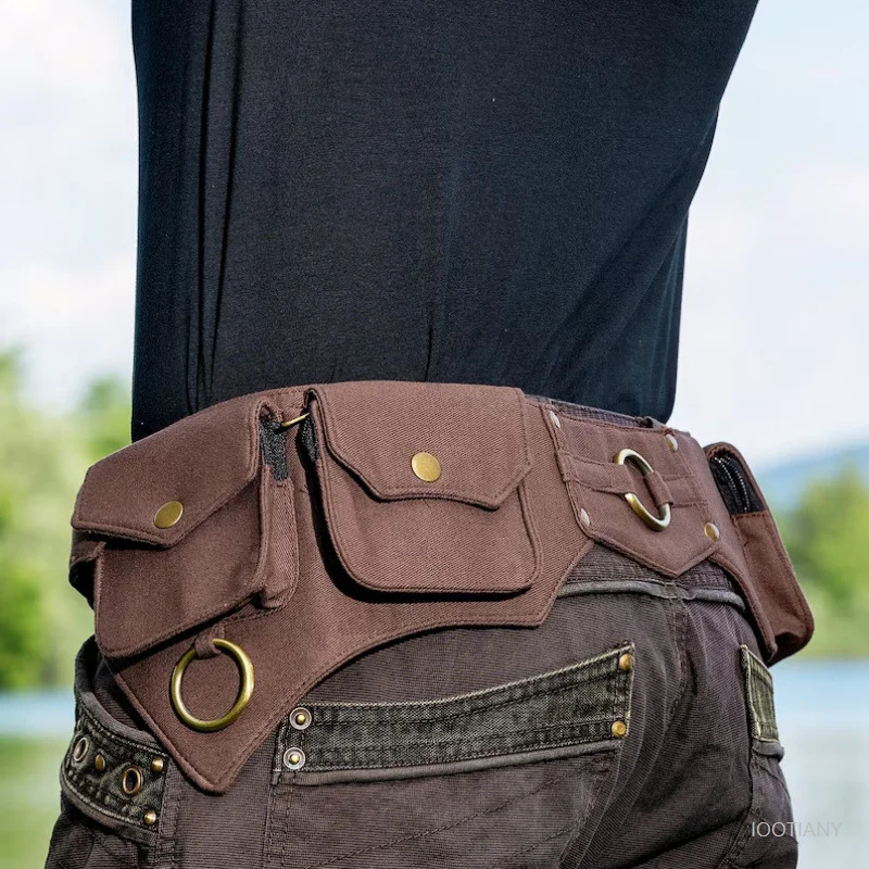 Medieval Renaissance Women's Outdoor Waist Bag Gothic Character Prop Waist Bag Fashionable Multifunctional Black Workwear Wallet
Medieval Renaissance Women's Outdoor Waist Bag Gothic Character Prop Waist Bag Fashionable Multifunctional Black Workwear Wallet