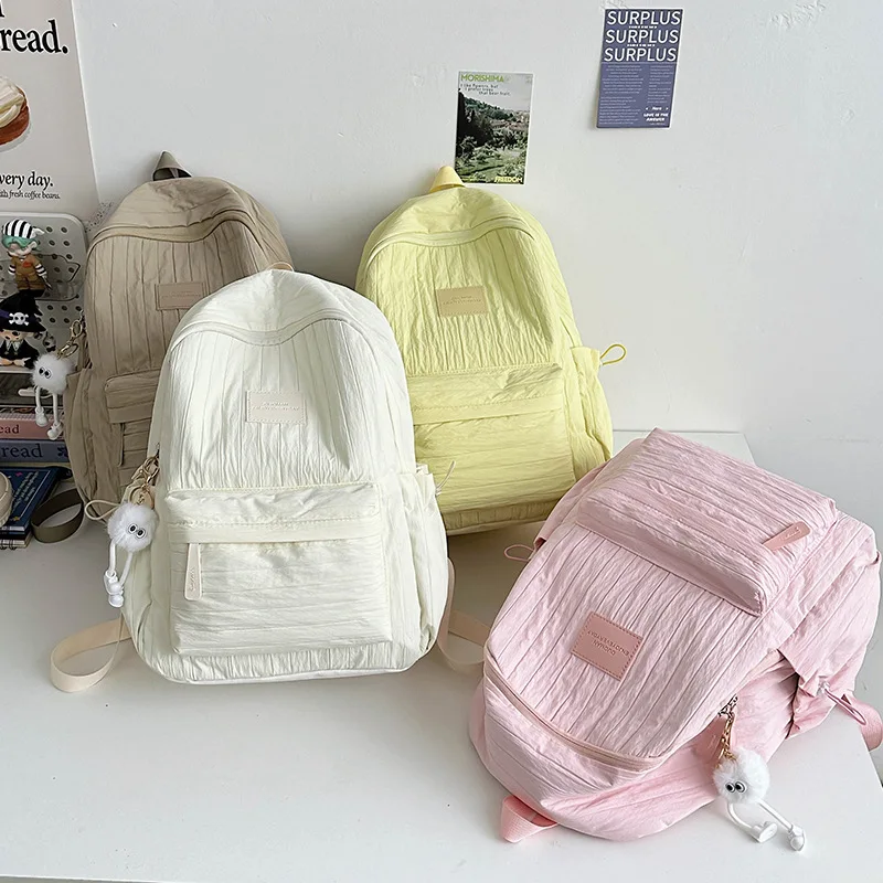 Female Student Backpack Casual Cute Backpack Fashionable Versatile Back To School Bags Large Capacity Backpack Class Bags Рюкзак
Female Student Backpack Casual Cute Backpack Fashionable Versatile Back To School Bags Large Capacity Backpack Class Bags Рюкзак