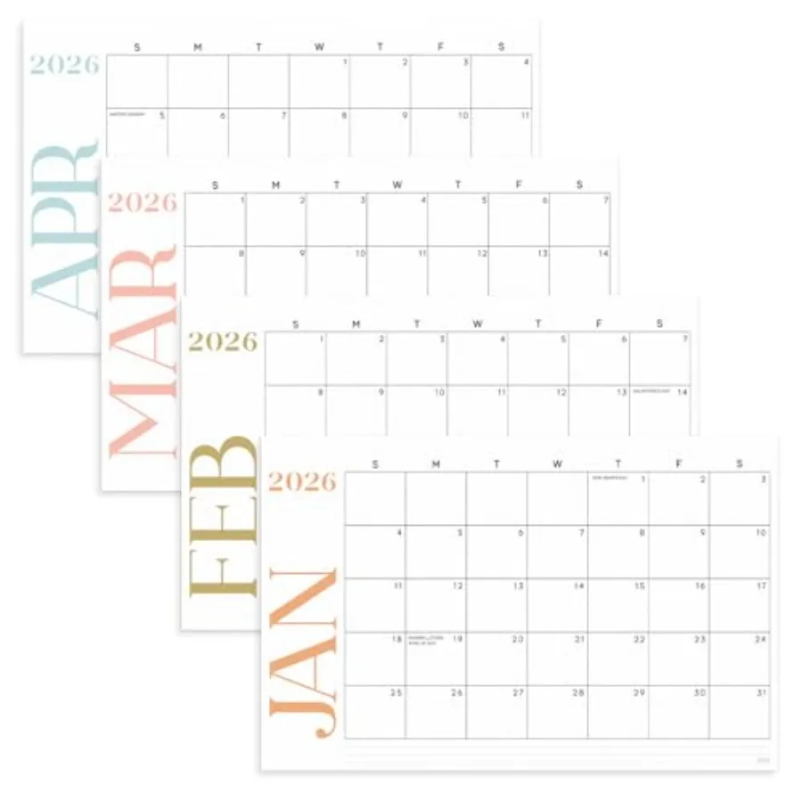 SandO Modern Large Desk Calendar from January 2026-June 2027 - Tear-Away Table Calendar 2026-2027 - Desktop Blotter - Academic
SandO Modern Large Desk Calendar from January 2026-June 2027 - Tear-Away Table Calendar 2026-2027 - Desktop Blotter - Academic