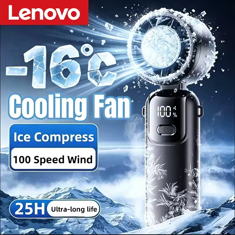 Lenovo Foldable/Hangable USB Desk Fan Ice Cooling Handheld Fan 100 Speeds Turbo Portable for Outdoor Fast Chill Ice Compress
Lenovo Foldable/Hangable USB Desk Fan Ice Cooling Handheld Fan 100 Speeds Turbo Portable for Outdoor Fast Chill Ice Compress