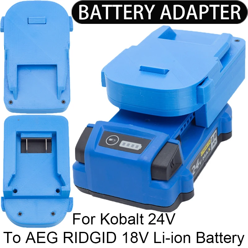Battery Adapter/Converter for AEG RIDGID 18V Li-ion tool to Kobalt 24V Li-ion battery adapter power tool accessories
Battery Adapter/Converter for AEG RIDGID 18V Li-ion tool to Kobalt 24V Li-ion battery adapter power tool accessories