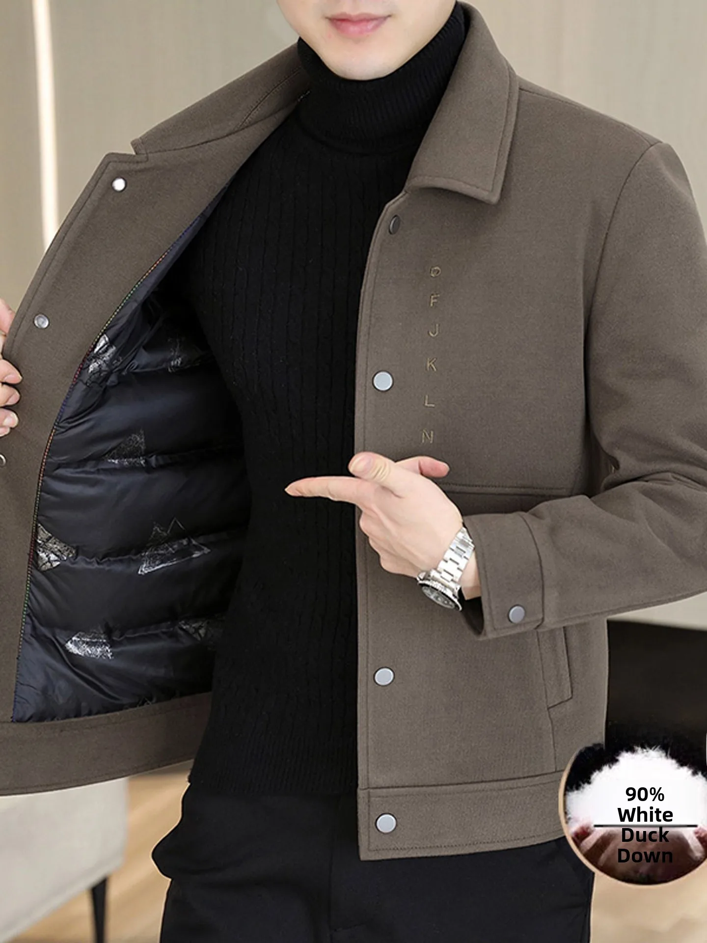 Мужская шерстяная куртка с воротником-стойкой Thiened Casual ort Sle с пухом Inner Busin Casual Sle Полиэфирное волокно Long Sve
Мужская шерстяная куртка с воротником-стойкой Thiened Casual ort Sle с пухом Inner Busin Casual Sle Полиэфирное волокно Long Sve