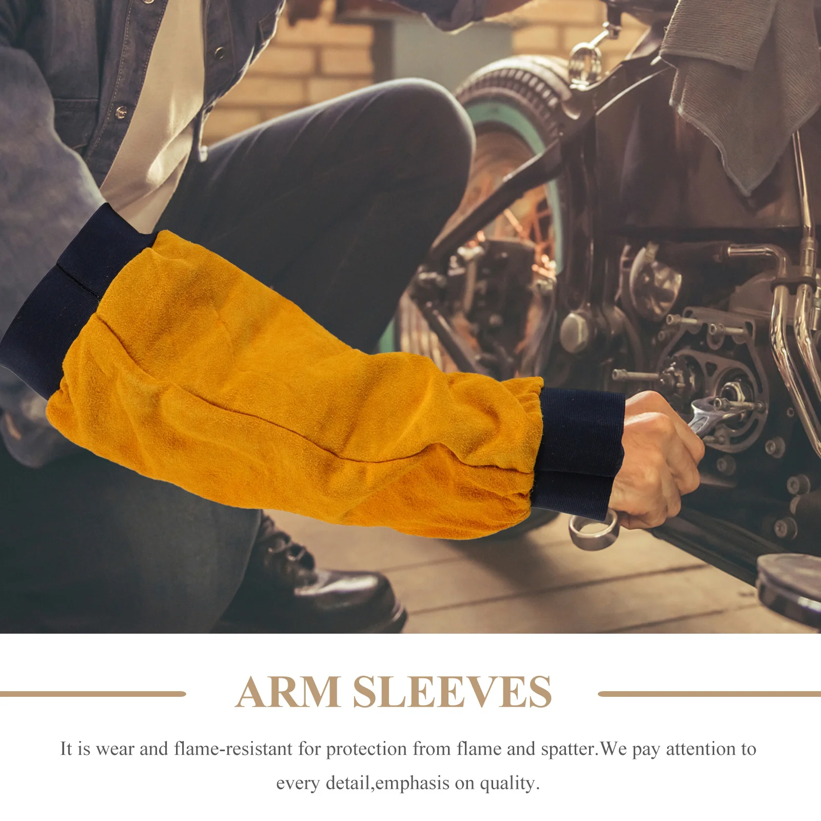 1Pair Heavy Duty Welding Sleeves Yellow Split Cowhide Arm Protection Flame Resistant Long Sleeve for Harsh Environments
1Pair Heavy Duty Welding Sleeves Yellow Split Cowhide Arm Protection Flame Resistant Long Sleeve for Harsh Environments