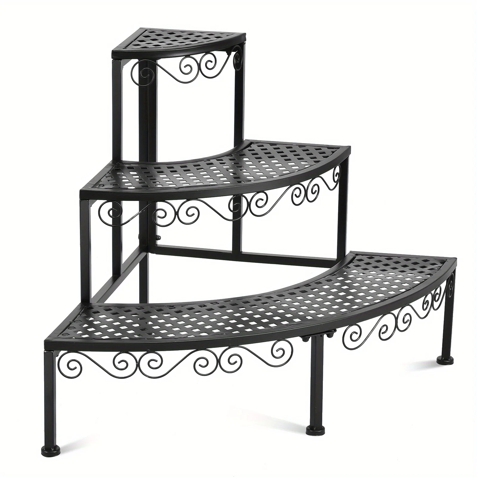 3 Tier Flower Stand, Patio Metal Flower Holder, Plant Rack Corner Shelf, Outdoor/Indoor Flower Pots Organizer, Black
3 Tier Flower Stand, Patio Metal Flower Holder, Plant Rack Corner Shelf, Outdoor/Indoor Flower Pots Organizer, Black